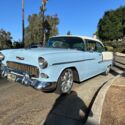 1955 Chevrolet Bel Air Coupe Blue RWD Automatic no post