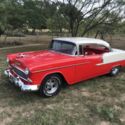 1955 Chevrolet Bel Air Hardtop 350 / 350 trans PS PB AC tilt 5391 Miles Red and