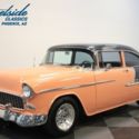 1955 Chevrolet Bel Air Resto-Mod 2136 Miles Calypso Coral Hardtop 350 Ram Jet V8