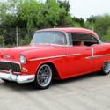 1955 Chevrolet Bel Air Resto Mod - Torch Red / Satin Charcoal