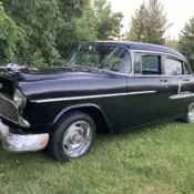 1955 Chevrolet Bel Air Sedan Black
