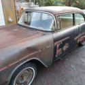 1955 Chevrolet Bel Air sedan two lane black top gasser 55