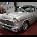 1955 Chevrolet Bel Air/150/210 Post CLEAN CYSTOM Black/Silver  350 Automatic AC