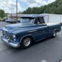1955 Chevrolet Cameo Carrier Pickup Blue RWD Automatic