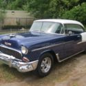 1955 CHEVY BEL AIR 2 DR HARDTOP AIR CONDITION SMALL BLOCK HOT STREET RAT ROD CAR