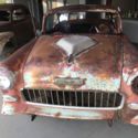 1955 Chevy Bel Air 2dr Hardtop 55 rat hot rod ratrod hotrod gasser 2 door