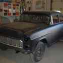 1955 Chevy Belair 2 door post SOLID semi project car NICE!!!Frame off car