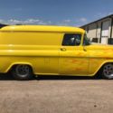 1955 Chevy Panel Truck, Yellow w/ Orange Flames Big Block V8