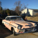 1955 DESOTO FIREFLITE SPORTSMAN 2DR HTP UNRESTORED PINK BARN FIND 291 HEMI 4V