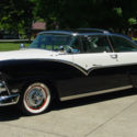 1955 FORD BLACK AND WHITE CUSTOM CROWN VICTORIA SHOW WINNER LOOK!