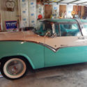 1955 ford crown victoria auto/312 eng.teal and white