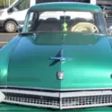 1955 Ford Customline Coupe Green RWD Automatic leather