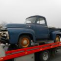 1955 Ford F-1  barn find  100% original truck parked in 1977 94,000 orig mi