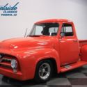 1955 Ford F-100  22205 Miles Red Pickup Truck 350 V8 Crate 3 Speed Automatic