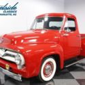 1955 Ford F-100  87313 Miles Red Pickup Truck 239 V8 3 Speed Manual