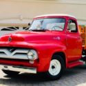 1955  FORD F-100 Flat Bed Stake Truck low reserve restored CALIFORNIA TRUCK #&#039;s!