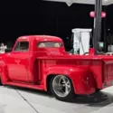 1955 Ford F100 Pro Touring Style Chopped Custom Truck, tilted front end