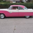 1955 Ford Fairlane Victoria Tropical Rose - Pink & White V8 Cute Nice Tri-5!