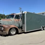 1955 Ford Panel Van Green COE