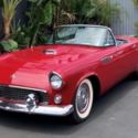 1955 Ford T Bird 292 CID Y-block V-8 engine with dual exhausts