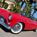 1955 FORD THUNDERBIRD CONVERTIBLE ROADSTER CORAL RED RESTORED SELLING NO RESERVE