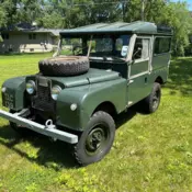 1955 Land Rover Series 1 86” station wagon door and roof fitted