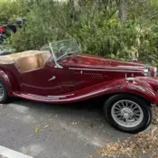 1955 MG TF Convertible Red 2 SUICIDE DOOR
