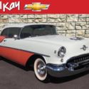 1955 Oldsmobile 88 cpe 85586 Miles White/Orange Coupe  Automatic