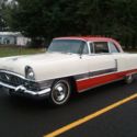 1955 Packard 400 2 Doors Hardtop Coupe White and Red Classic Collectible Car