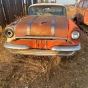 1955 Pontiac Chieftain Coupe Red Hardtop