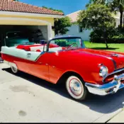 1955 Pontiac Star Chief Convertible Red