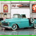 1955 Restomod LS OD AC Leather 17&#034; steelies riding on C-4 Corvette suspension