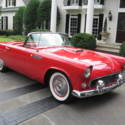 1955 TORCH RED FORD T&#039;BIRD, FRAME OFF RESTORE, $69K INVESTED