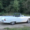 1955 White Ford Thunderbird Convertible With Both Tops. 3 Speed Manual