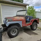 1955 Willys CJ-5 Convertible Red