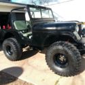 1955 Willys CJ5 Jeep 4x4 with 12ft car hauler trailer