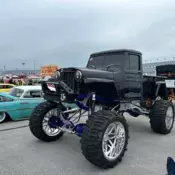 1955 Willys Jeep Custom 4Link Lifted SEMA Build Monster Truck Straight Axle SHOW