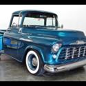 1956 3100 Big Window Deluxe Cab Disc AC PS IFS Sbc 700r4 Chevy Apache Restomod