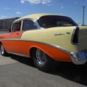 1956 56 Chevy Chevrolet Belair 150 210 sedan post 350 Dual Quad 700R Hot Rod