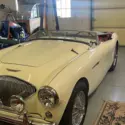 1956 Austin-Healey 100 Convertible White RWD Manual red