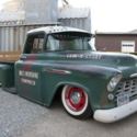 1956 bagged chevy 3200 patina hot rod rat rod 1955 55 56 slammed ridetech low