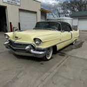 1956 Cadillac DeVille Coupe Coupe Yellow