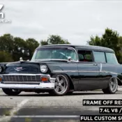 1956 Chevrolet 150 Custom Wagon Restomod 11111 Miles Black 2DR Wagon