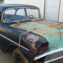 1956 CHEVROLET 2 DR ROLLER PROJECT CAR RARE 150 UTILITY SEDAN