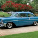 1956 Chevrolet 210 Harbor Blue 350 4 speed PATINA PAINT Halibrand Wheels