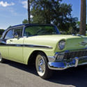 1956 Chevrolet 4 Dr Hdtp, Crocus Yellow & Black,, Power Pack V8, Restored