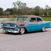 1956 Chevrolet Bel Air 150 Frame Off Restored LS Engine Twilight Turquoise