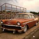1956 Chevrolet Bel Air 4 door patina car