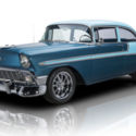 1956 Chevrolet Bel Air  84603 Miles Harbor Blue Sedan 350 V8 4 Speed Automatic