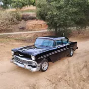 1956 Chevrolet Bel Air Sedan Black Bel Air